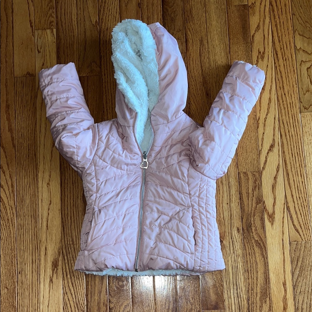 Kids Pink Puffer Jacket
